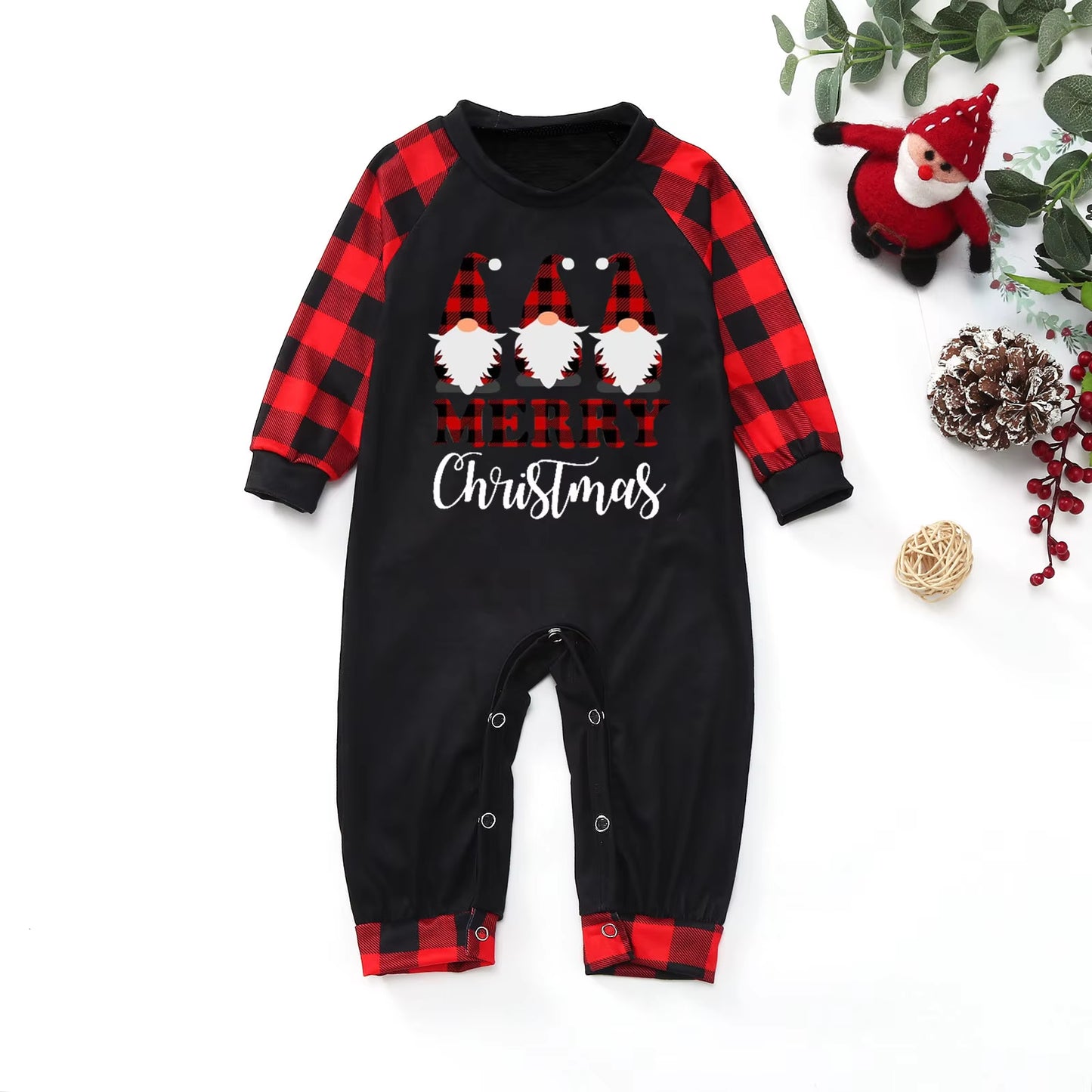 Christmas Pajamas Family Matching Outfits Xmas Pjs Sleepwear Parent-Child Matching Clothes Set Pijamas Navidad Para Familias