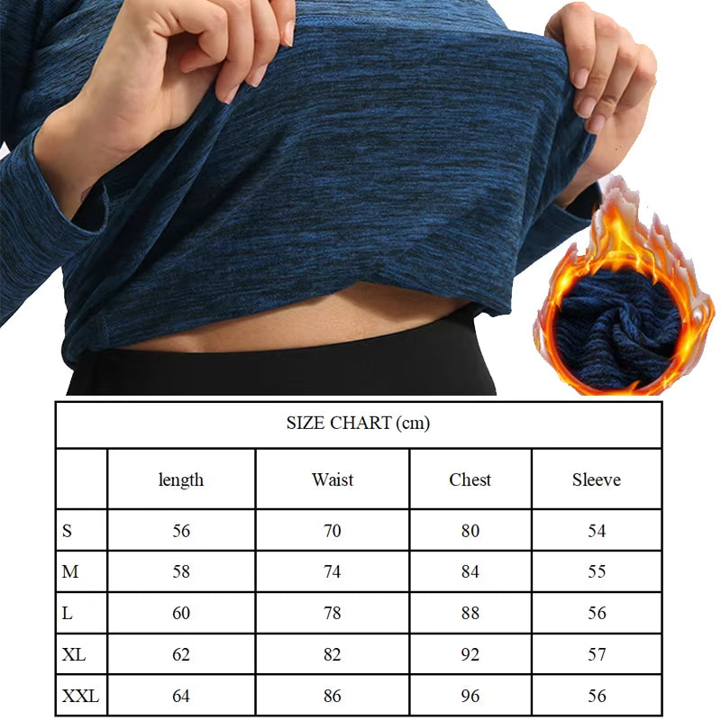 Women's Winter Fleece Running Jacket - Elastic Long Sleeve Workout & Yoga Shirt