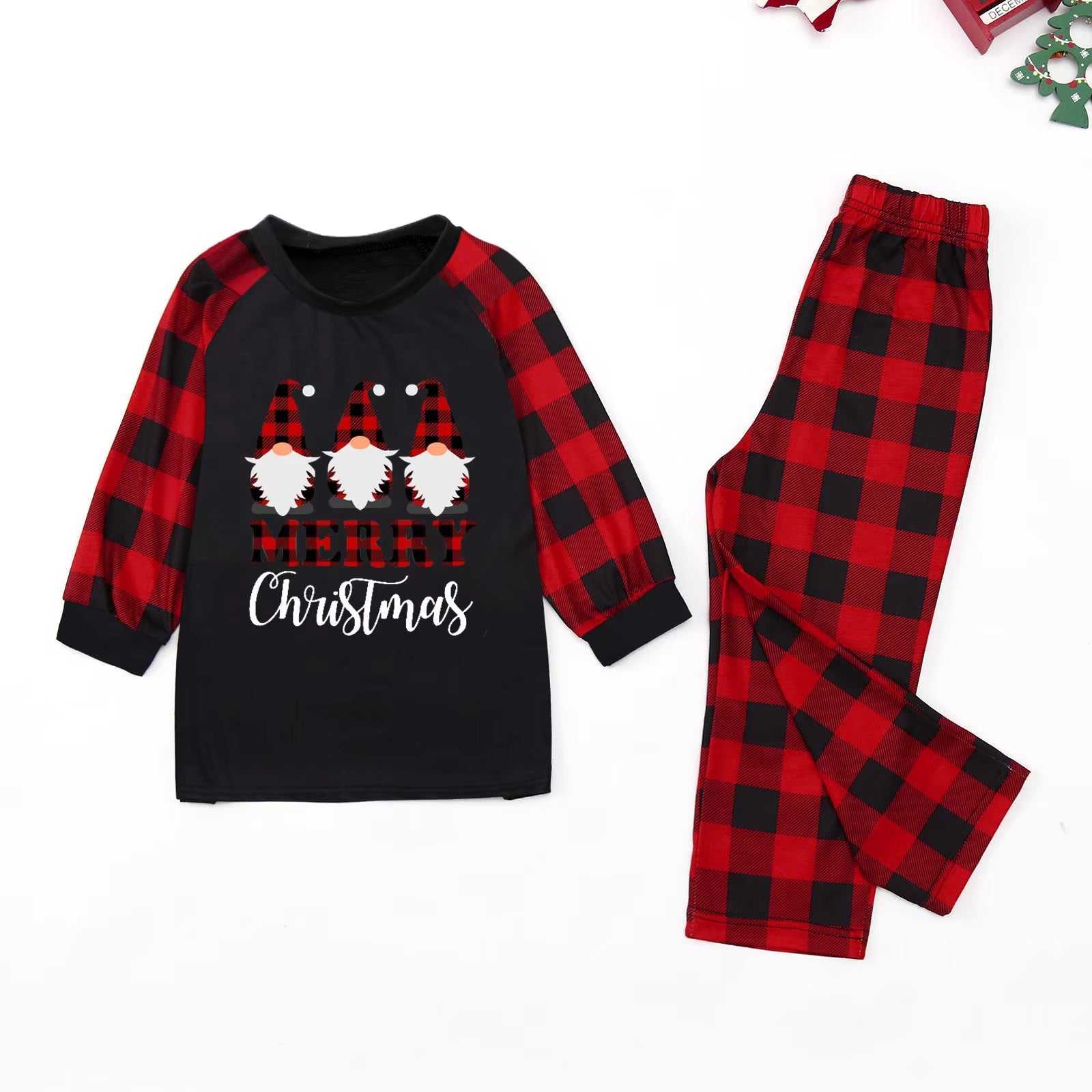 Christmas Pajamas Family Matching Outfits Xmas Pjs Sleepwear Parent-Child Matching Clothes Set Pijamas Navidad Para Familias